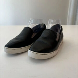 Birdies The Starling Genuine Black Leather Flat Slip On Loafers Shoes Size 7